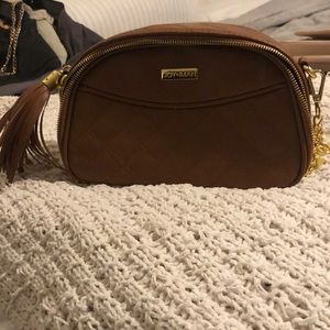 Brown/tan crossbody bag